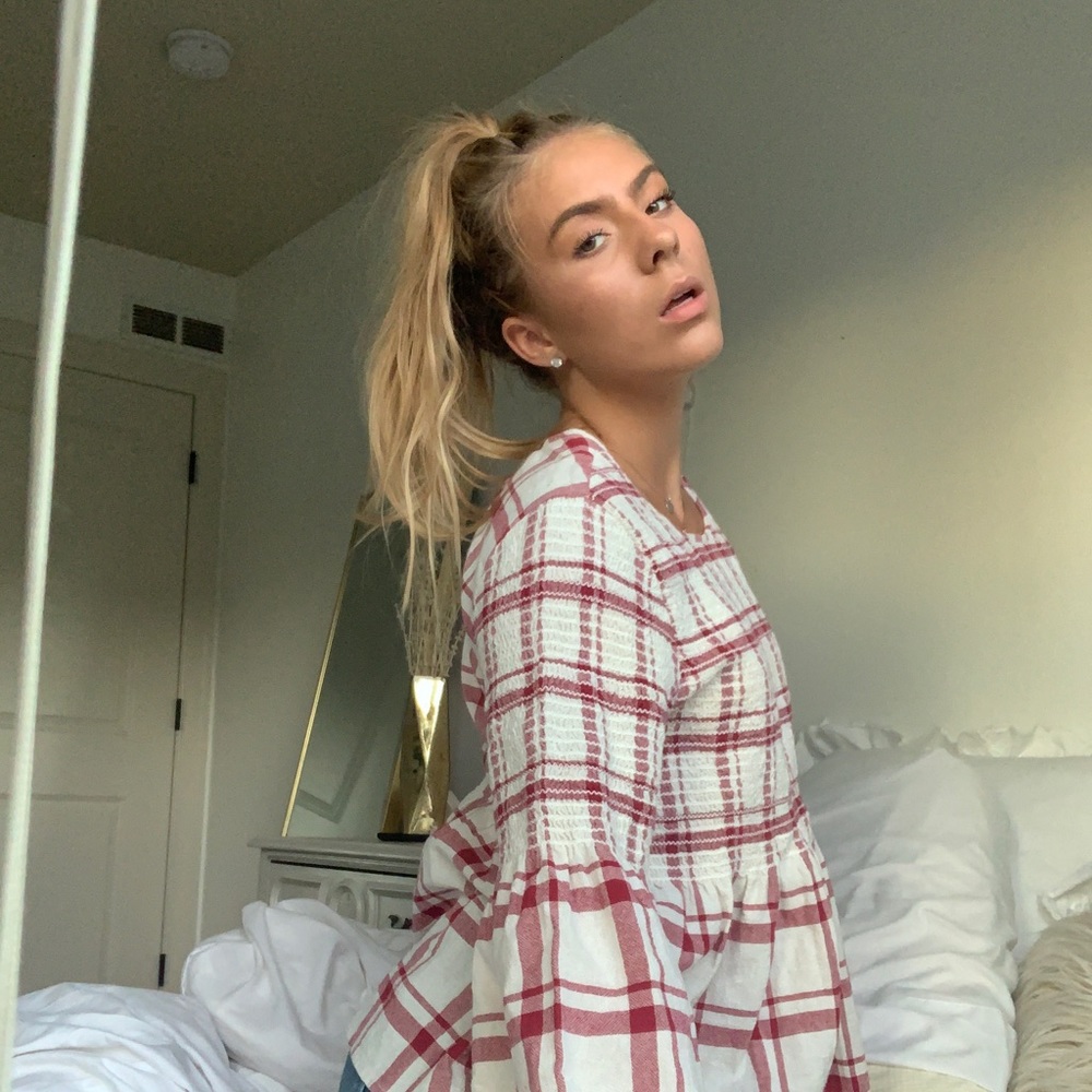 Plaid top